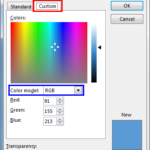 Working with RGB Colors in PowerPoint 2013