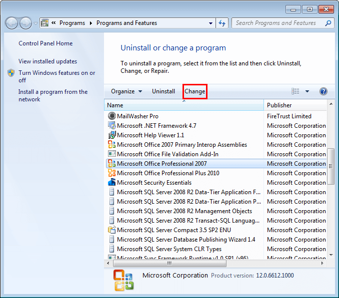 Set PowerPoint 2007 for Windows as the Default Version