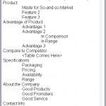 Creating Outlines in Notepad