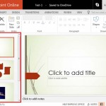 Slides Pane in PowerPoint Online