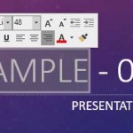 Mini Toolbar in PowerPoint 2016 for Windows