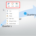 Mini Toolbar in PowerPoint Online