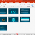 Slide Sorter View in PowerPoint 2016 for Mac