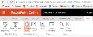 Views in PowerPoint Online