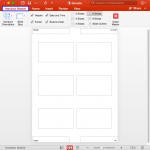 Handout Master View in PowerPoint 2016 for Mac