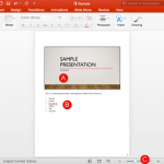Notes Page View in PowerPoint 2016 for Mac