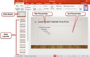 Slide Master View in PowerPoint 2016 for Mac