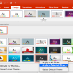 Applying Themes in PowerPoint, Word, and Excel 2016 for Mac