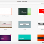 File Menu and Backstage View in PowerPoint 2016 for Mac