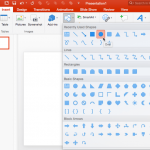 Insert Shapes in PowerPoint 2016 for Mac
