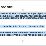 Selecting Text in PowerPoint 2016 for Mac
