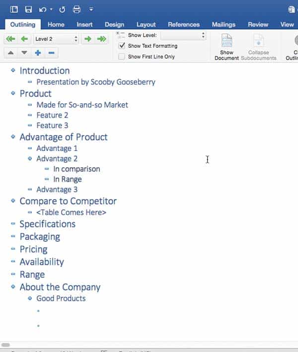 write and print powerpoint handouts in word for mac