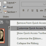 Customize Quick Access Toolbar in PowerPoint 2019 for Windows