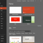File Menu and Backstage View in PowerPoint 365 for Windows