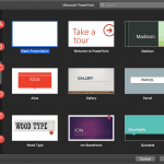 File Menu and Backstage View in PowerPoint 365 for Mac