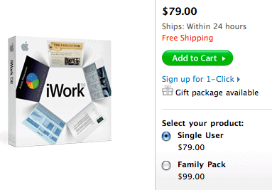 iWork Purchase Options