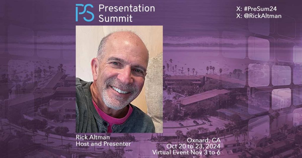 Presentation Summit 2024: Conversation with Rick Altman