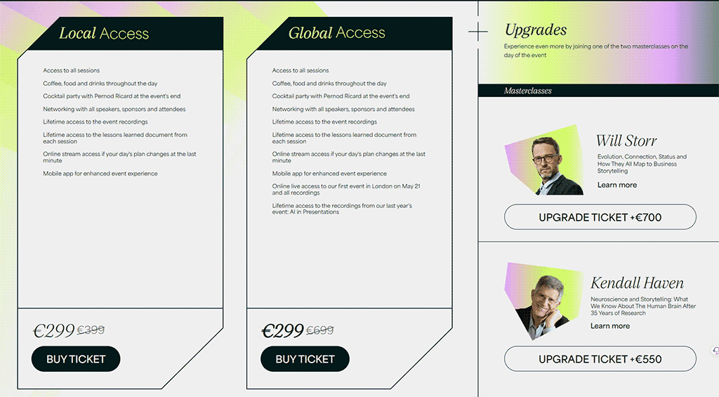 Present to Succeed 2026 Pricing